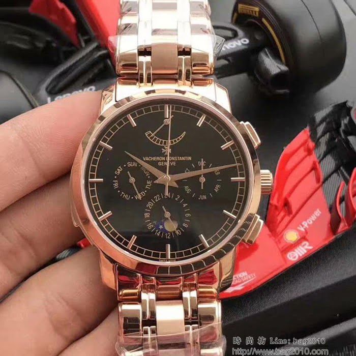 江詩丹頓 Vacheron Constantin F1精品 2019新款 進口9100多功能機芯 超強防水 高檔男士腕表  wssb4301